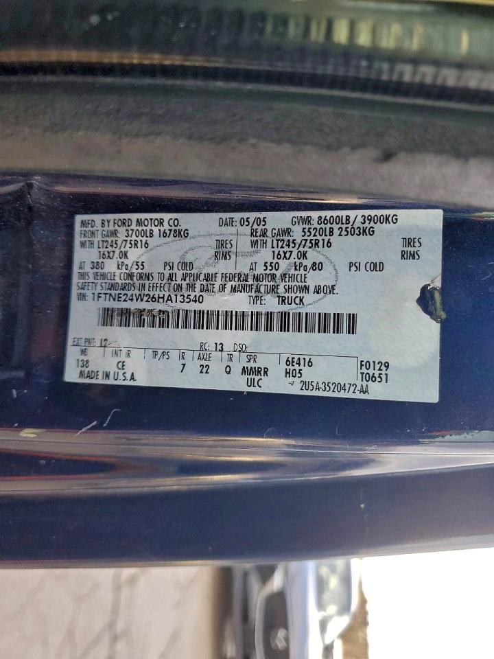 2006 FORD E250 ECONOLINE photo 25