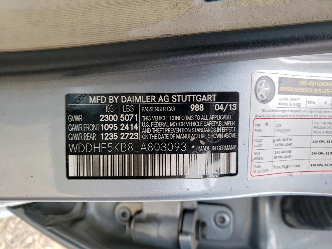 2014 MERCEDES-BENZ E 350 photo 12