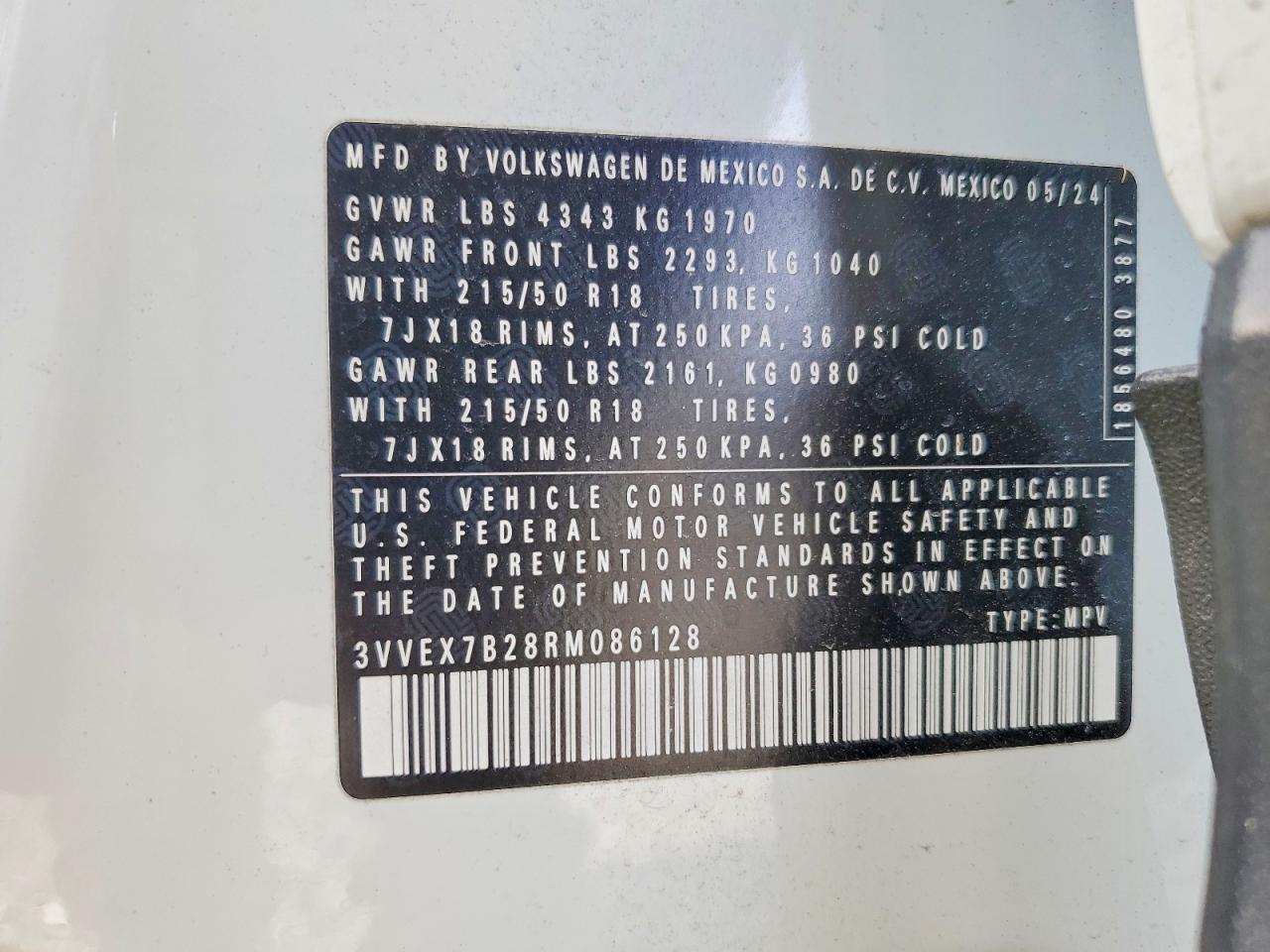 2024 VOLKSWAGEN TAOS SE photo 13