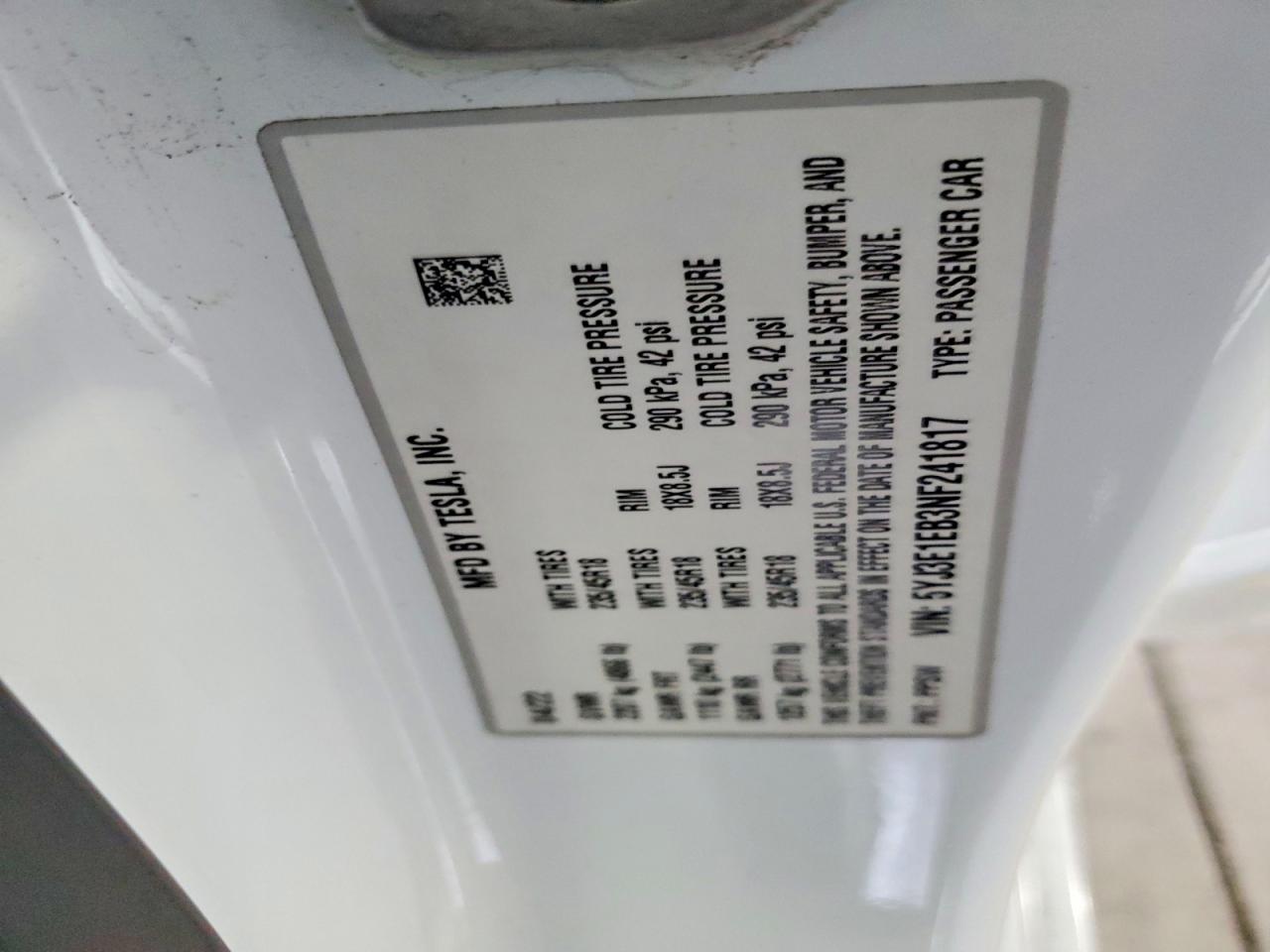 2022 TESLA MODEL 3 photo 12