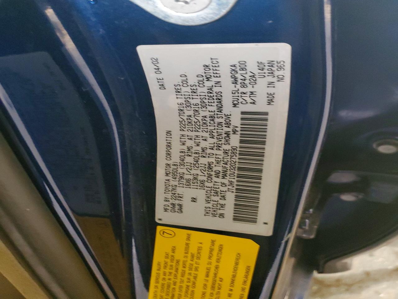 2002 LEXUS RX 300 photo 13