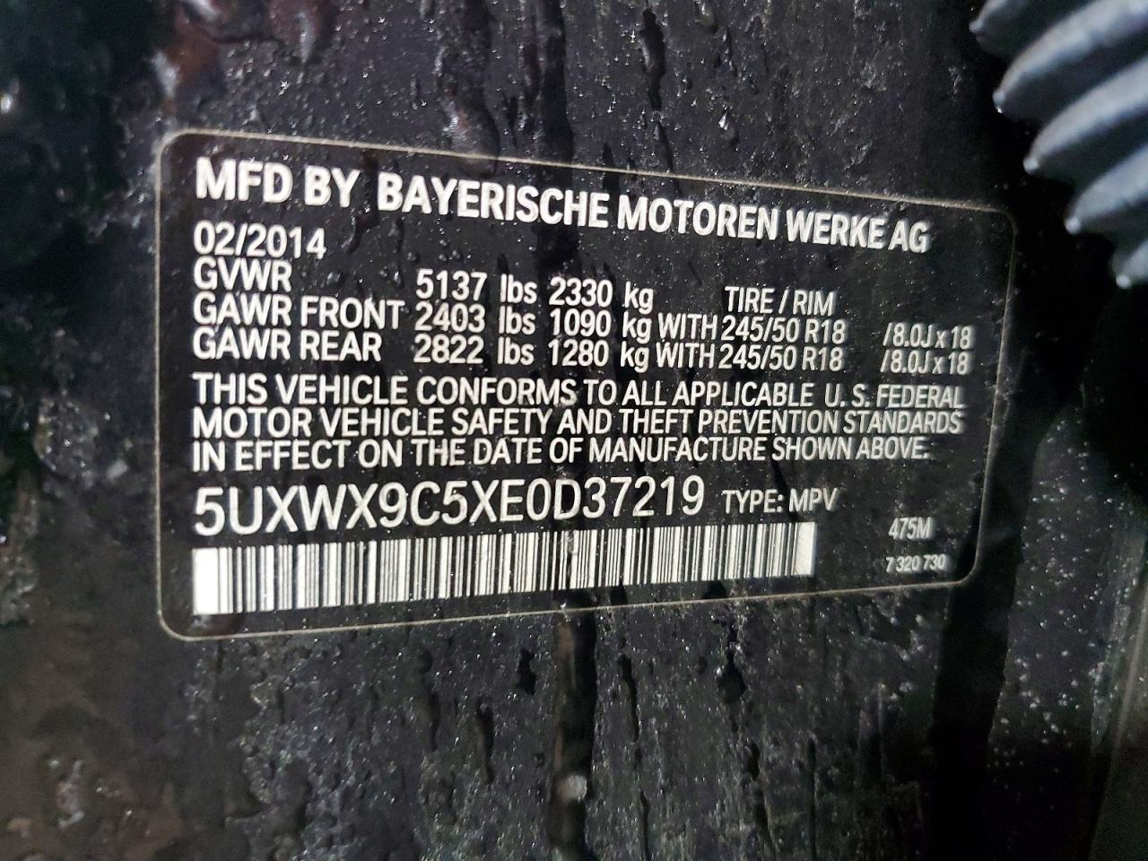 2014 BMW X3 XDRIVE28I photo 13