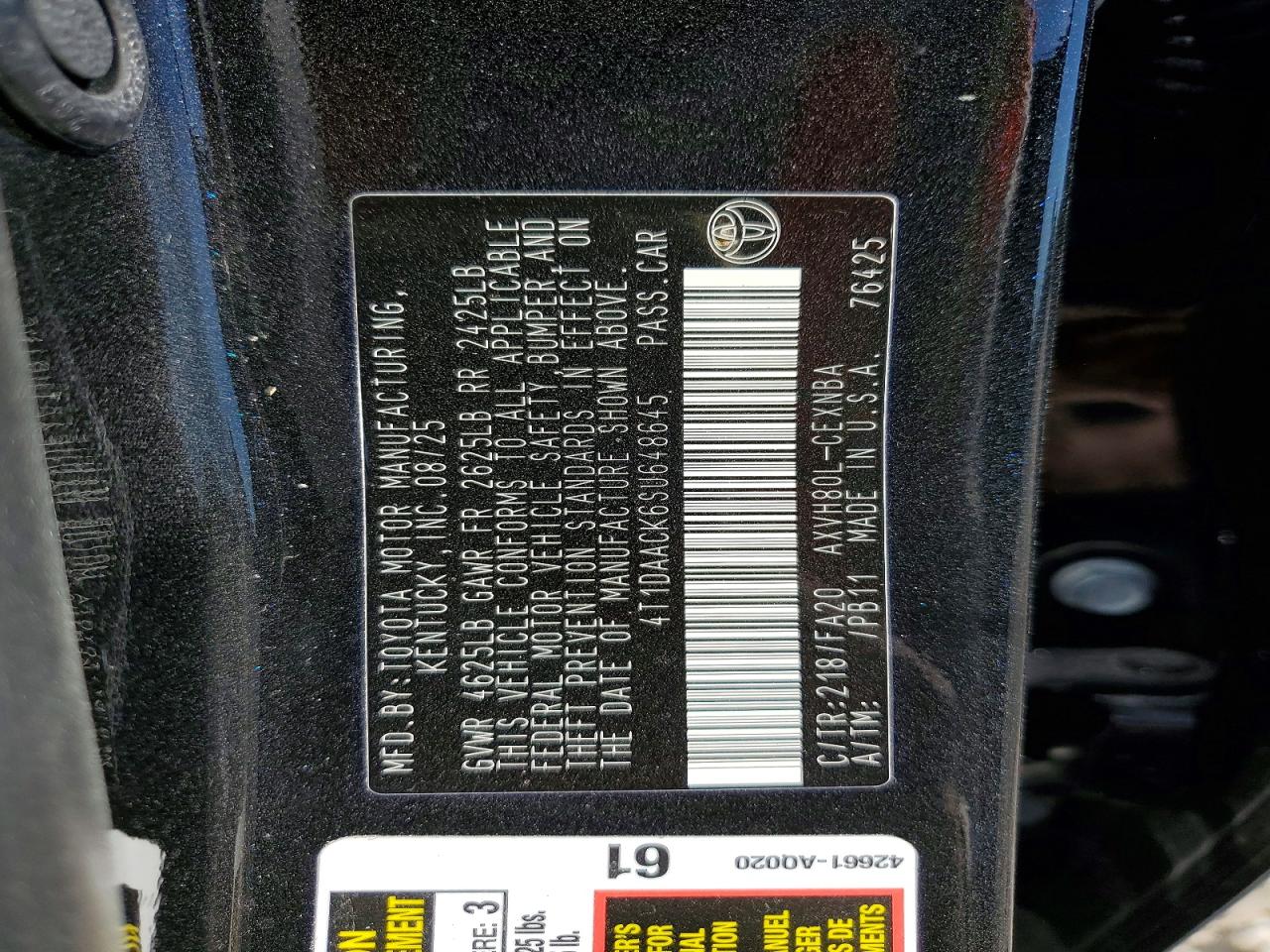 2025 TOYOTA CAMRY XSE photo 12