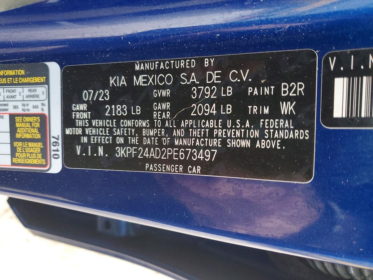 2023 KIA FORTE LXS photo 25