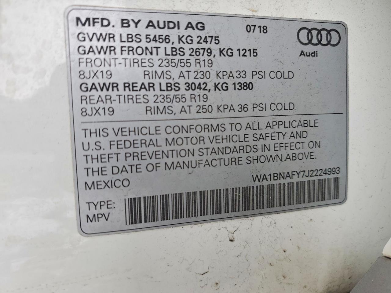 2018 AUDI Q5 PREMIUM PLUS photo 23
