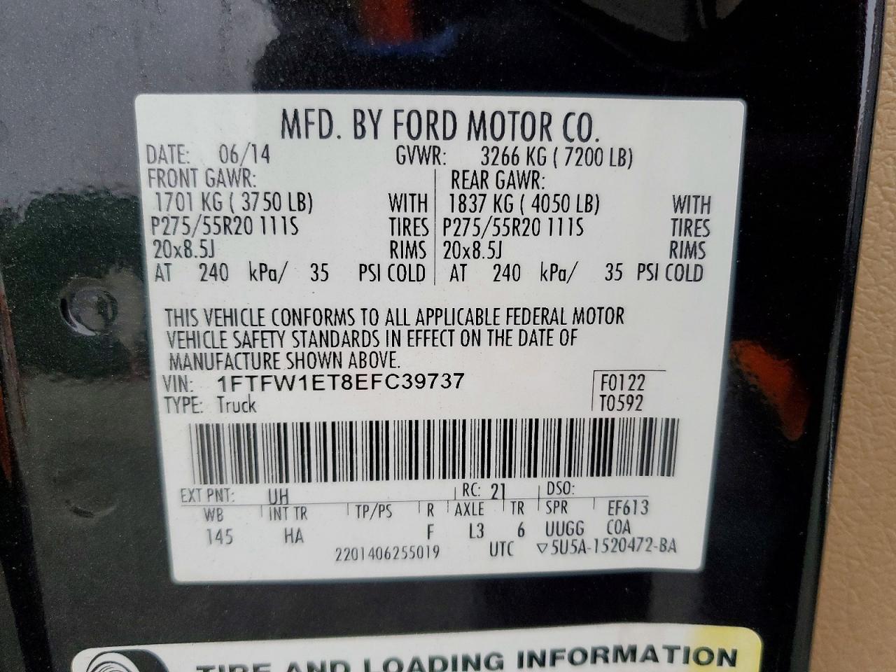 2014 FORD F150 SUPERCREW photo 23