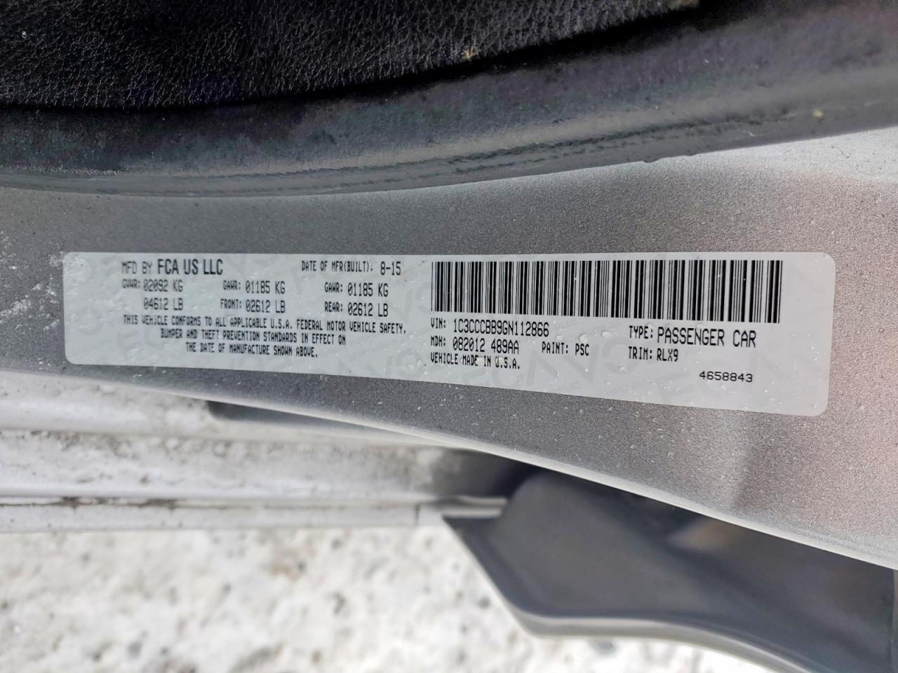 2016 CHRYSLER 200 S photo 23