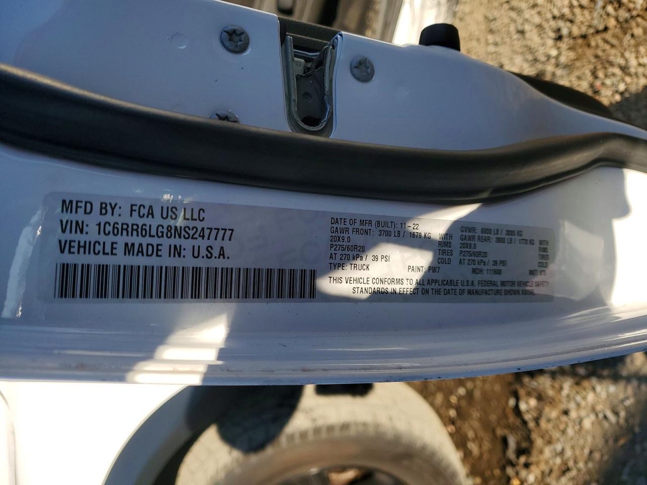 2022 RAM 1500 CLASSIC SLT photo 13