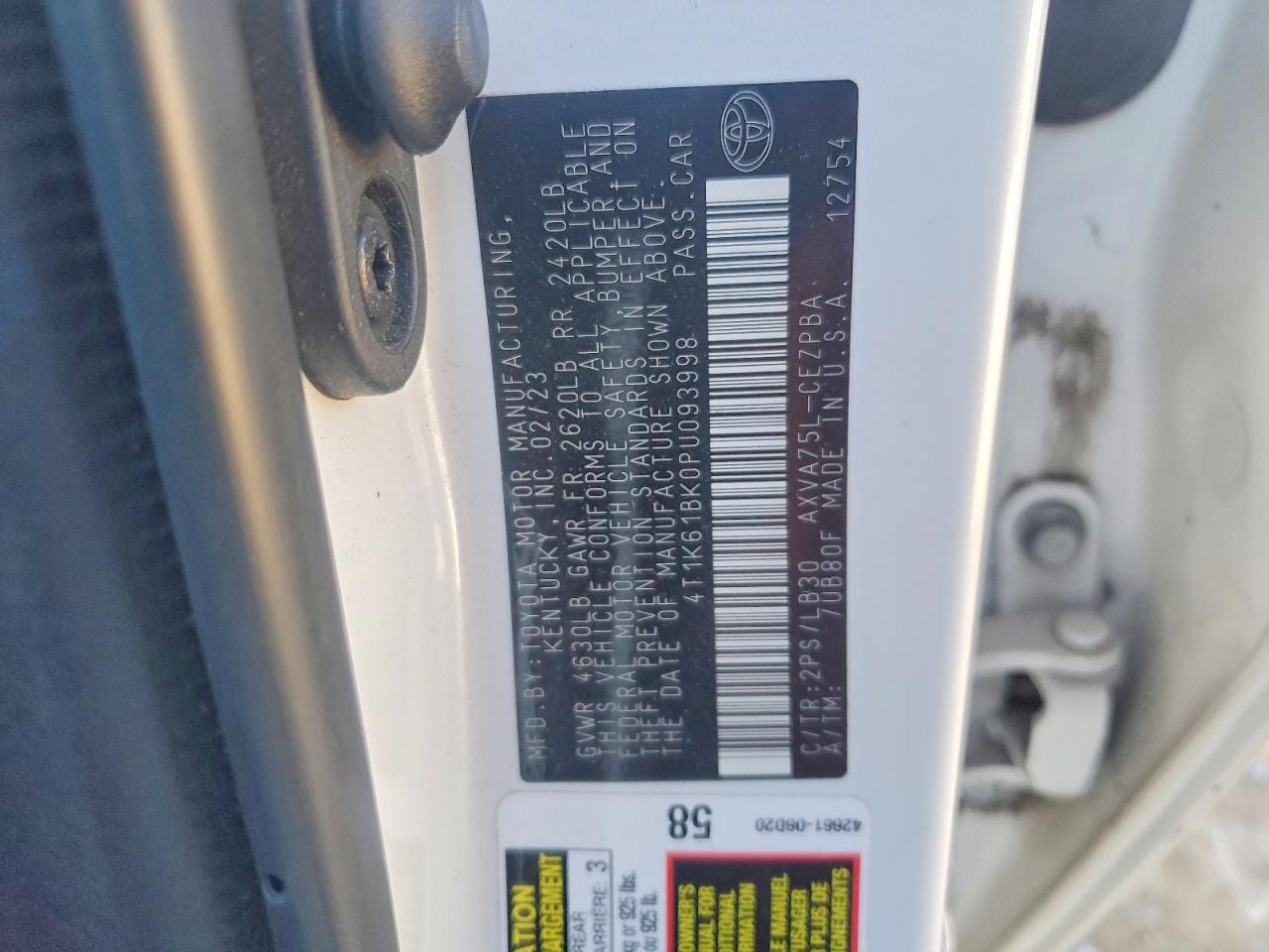 2023 TOYOTA CAMRY XSE photo 34