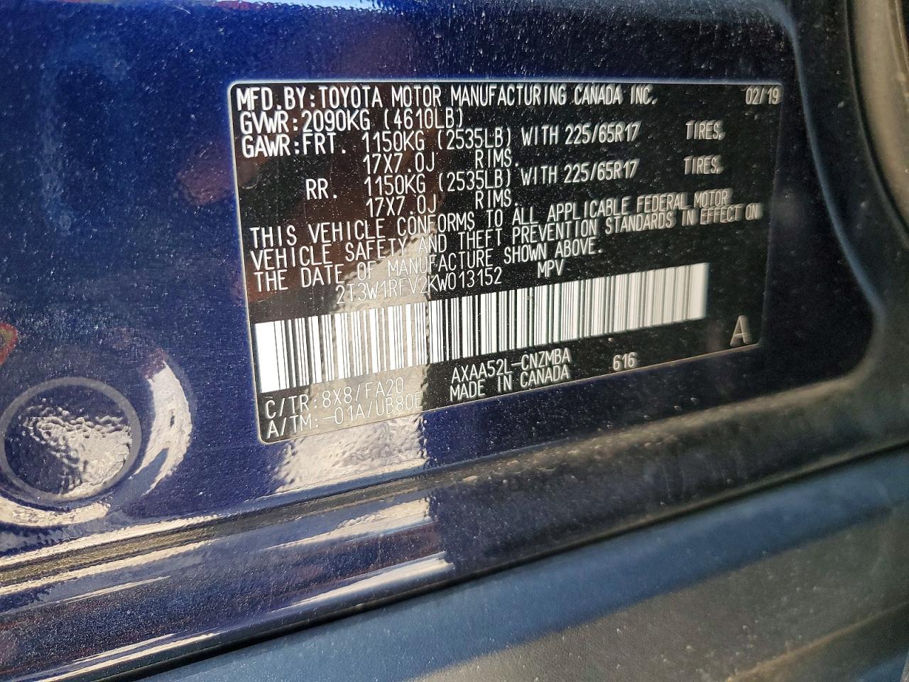 2019 TOYOTA RAV4 XLE photo 23