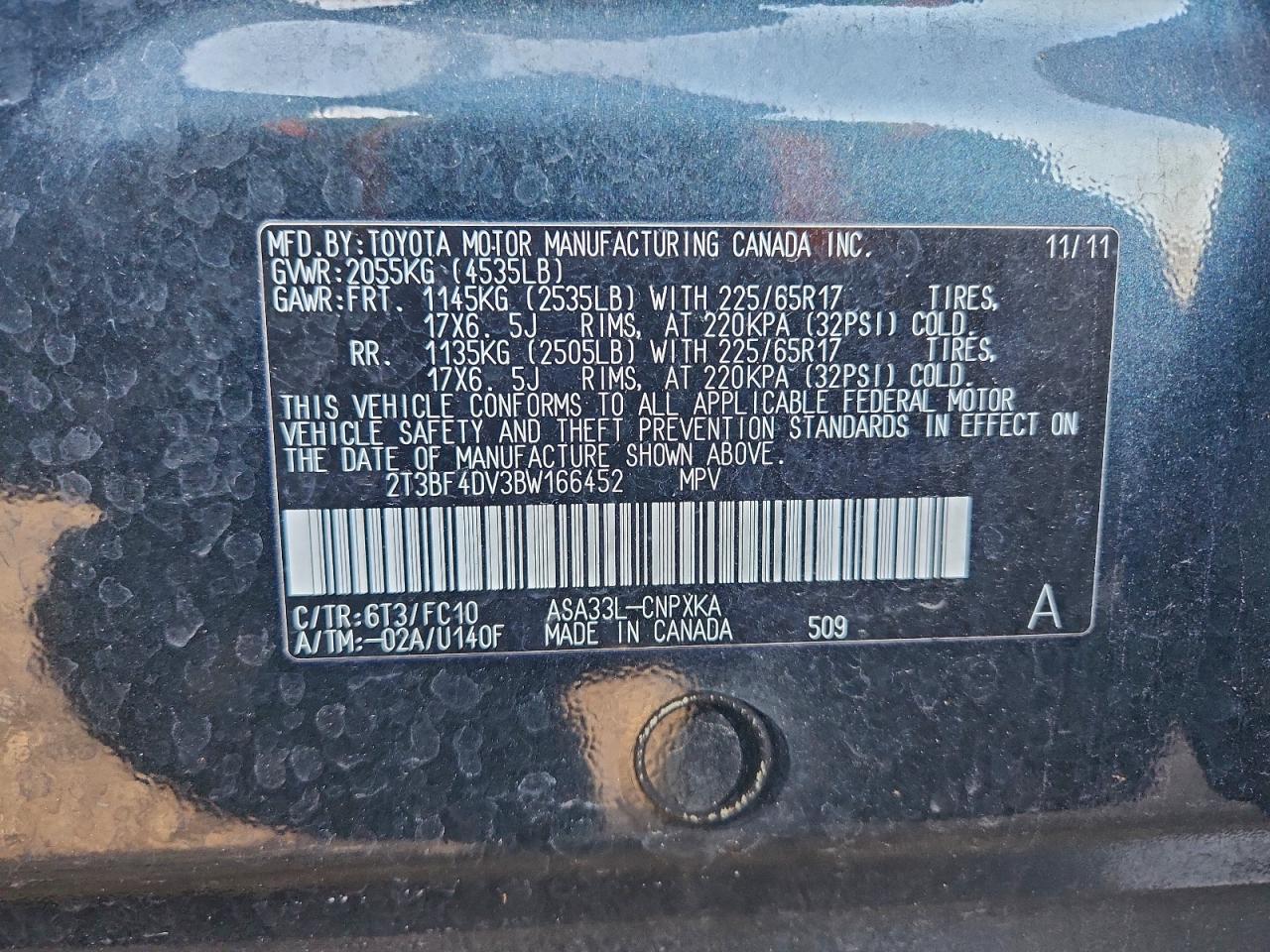 2011 TOYOTA RAV4 photo 13