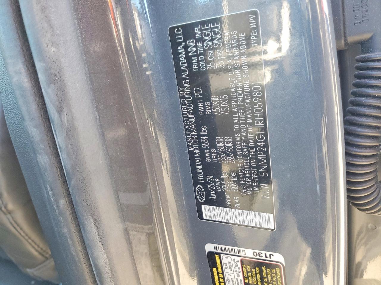 2024 HYUNDAI SANTA FE SEL photo 12
