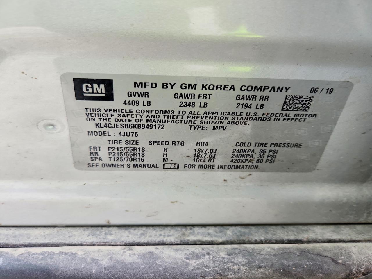 2019 BUICK ENCORE PREFERRED photo 12