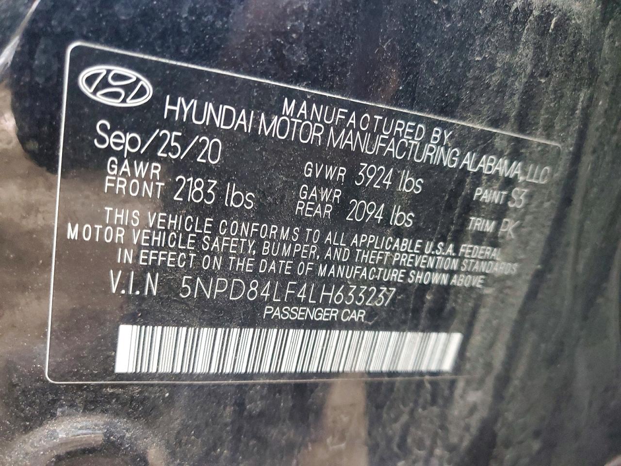 2020 HYUNDAI ELANTRA SEL photo 12