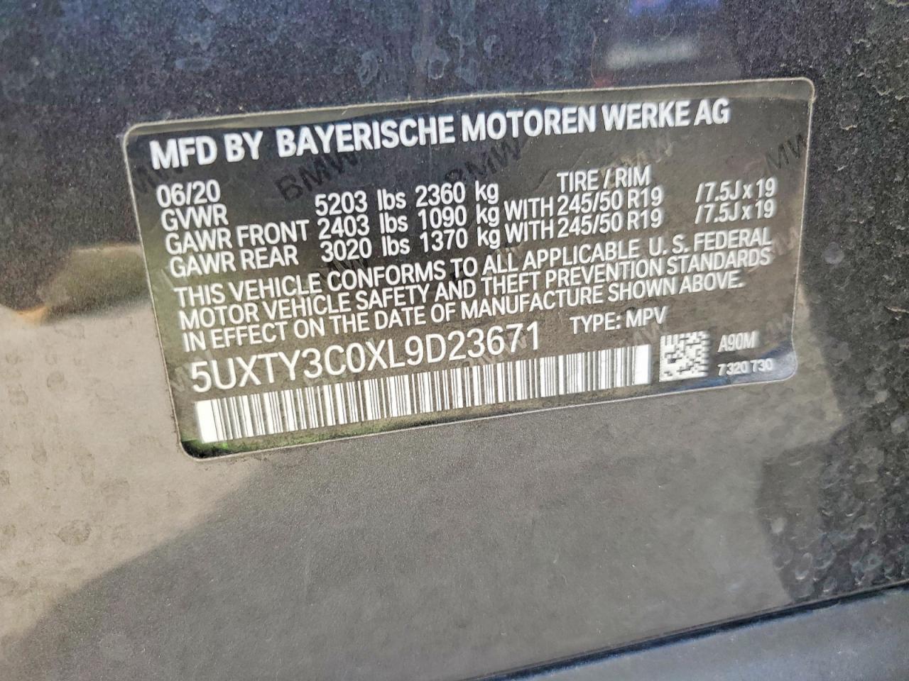 2020 BMW X3 SDRIVE30I photo 25