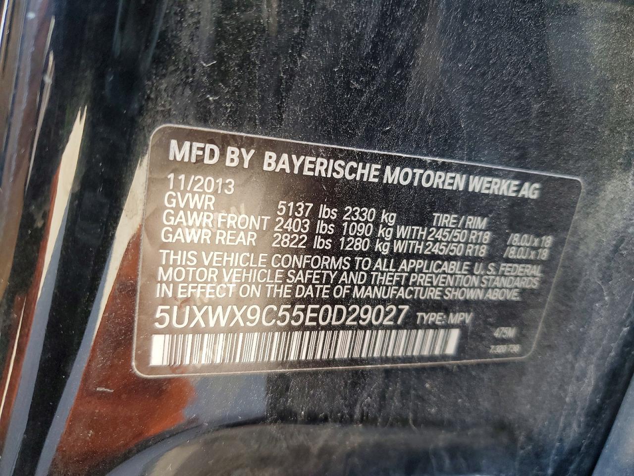 2014 BMW X3 XDRIVE28I photo 13