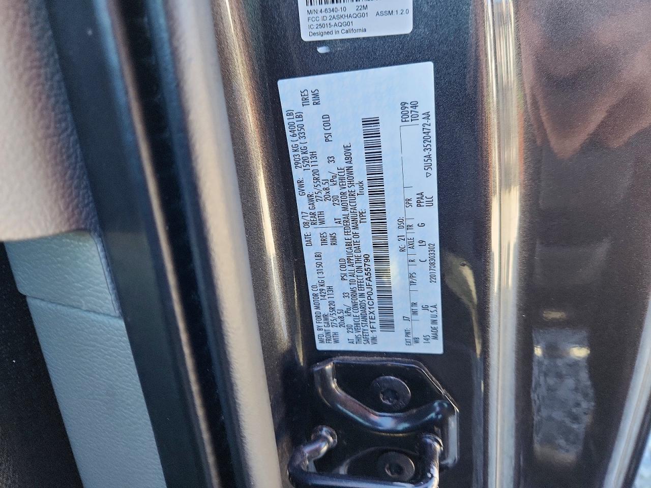 2018 FORD F150 SUPER CAB photo 13