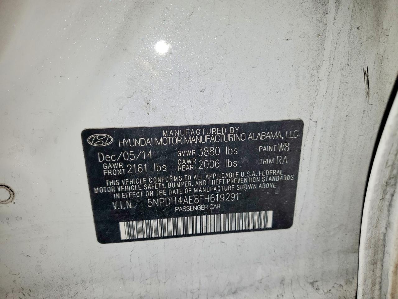 2015 HYUNDAI ELANTRA SE photo 12