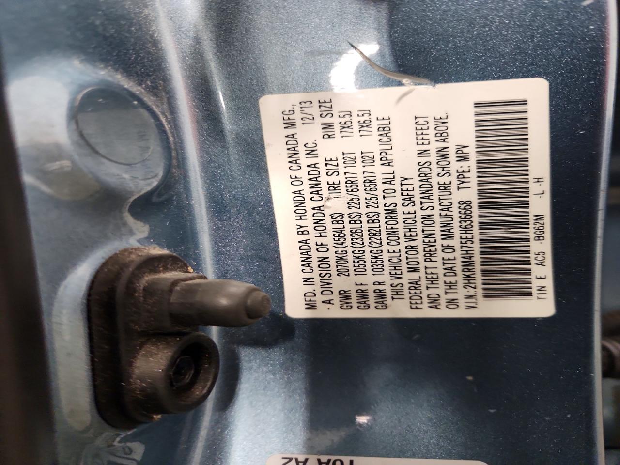 2014 HONDA CR-V EXL photo 37