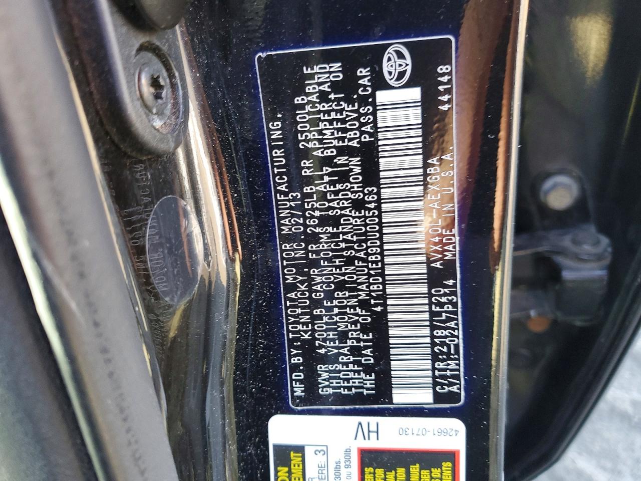 2013 TOYOTA AVALON HYBRID photo 23