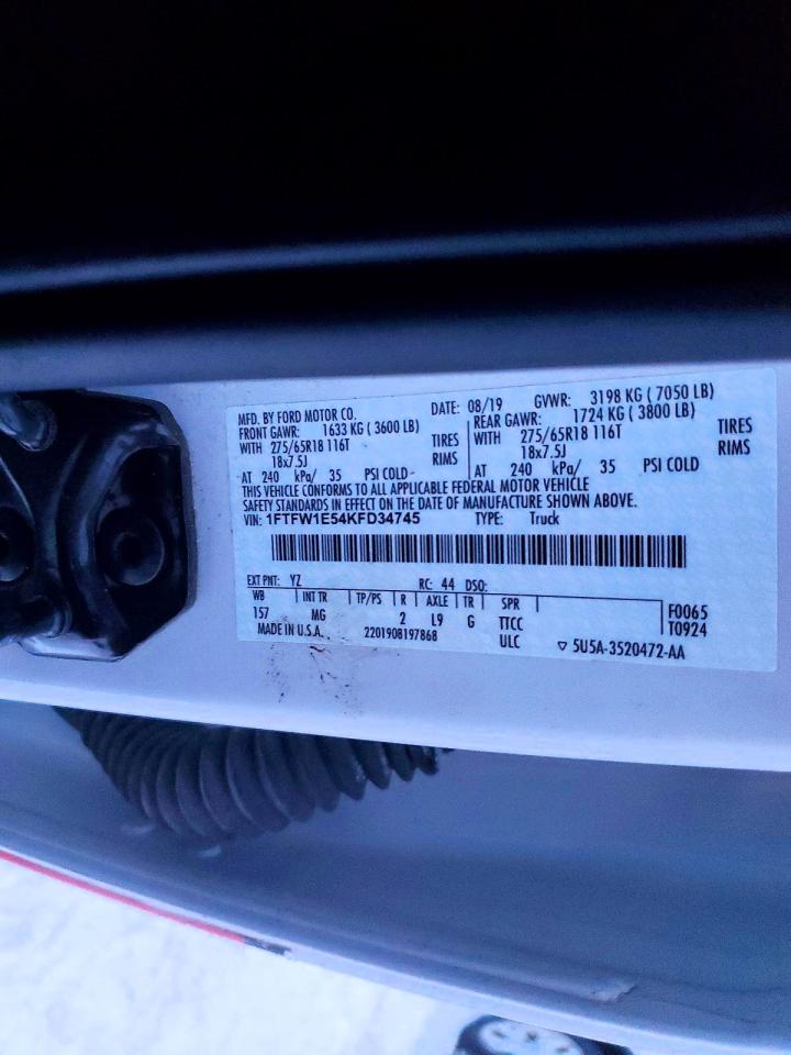 2019 FORD F150 SUPERCREW photo 34