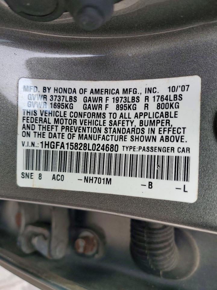 2008 HONDA CIVIC EX photo 12