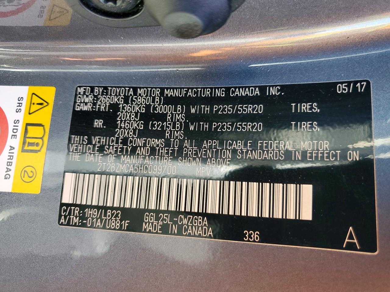 2017 LEXUS RX 350 BASE photo 13