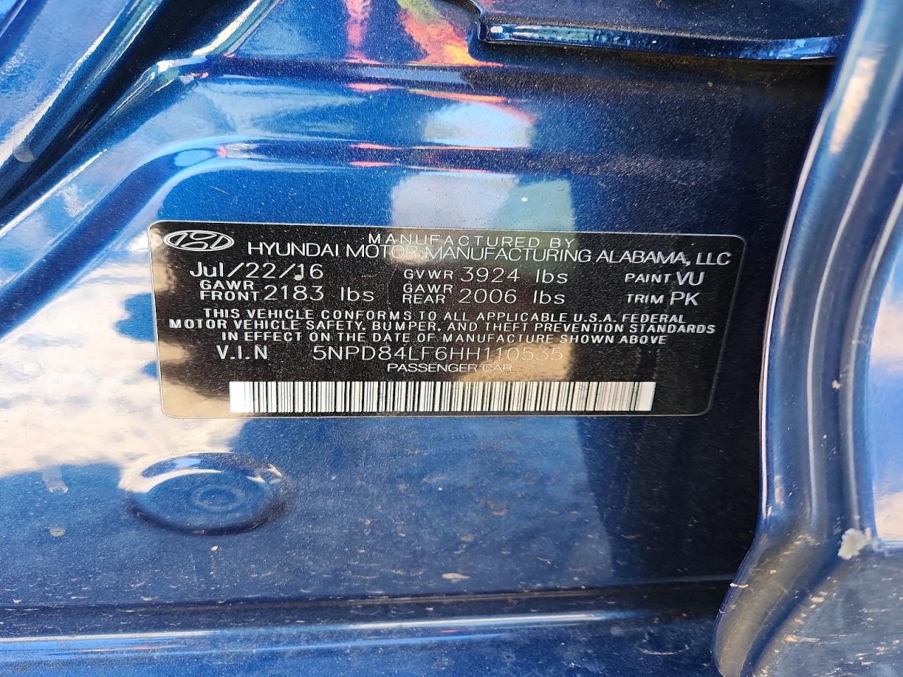 2017 HYUNDAI ELANTRA SE photo 13