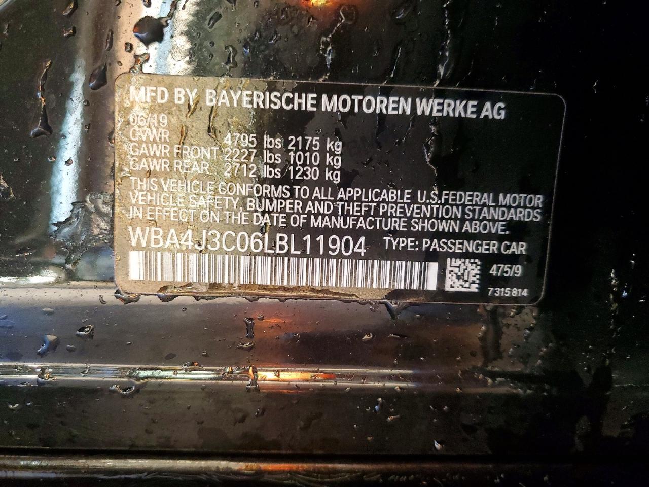 2020 BMW 430XI GRAN COUPE photo 12