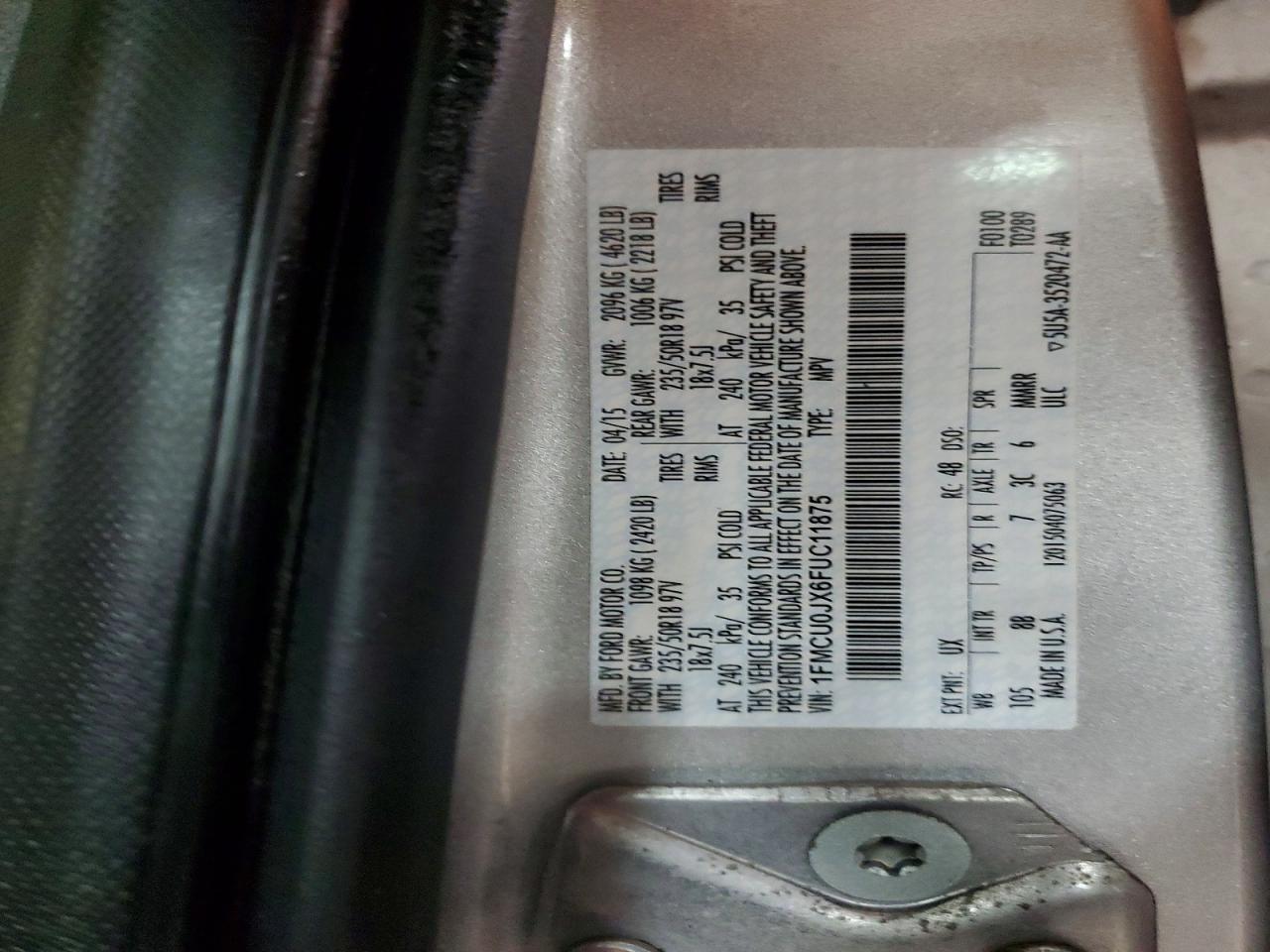 2015 FORD ESCAPE TITANIUM photo 13