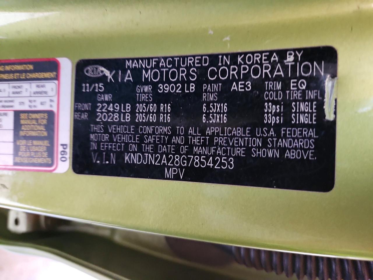 2016 KIA SOUL photo 12