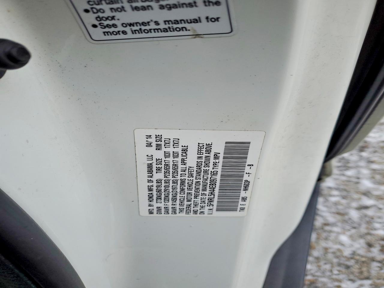 2014 HONDA ODYSSEY EX photo 25