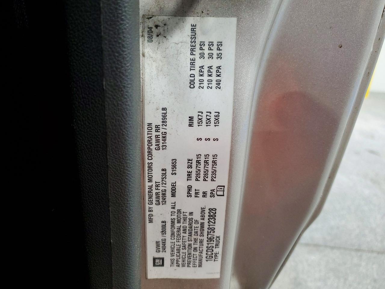 2005 CHEVROLET COLORADO photo 12