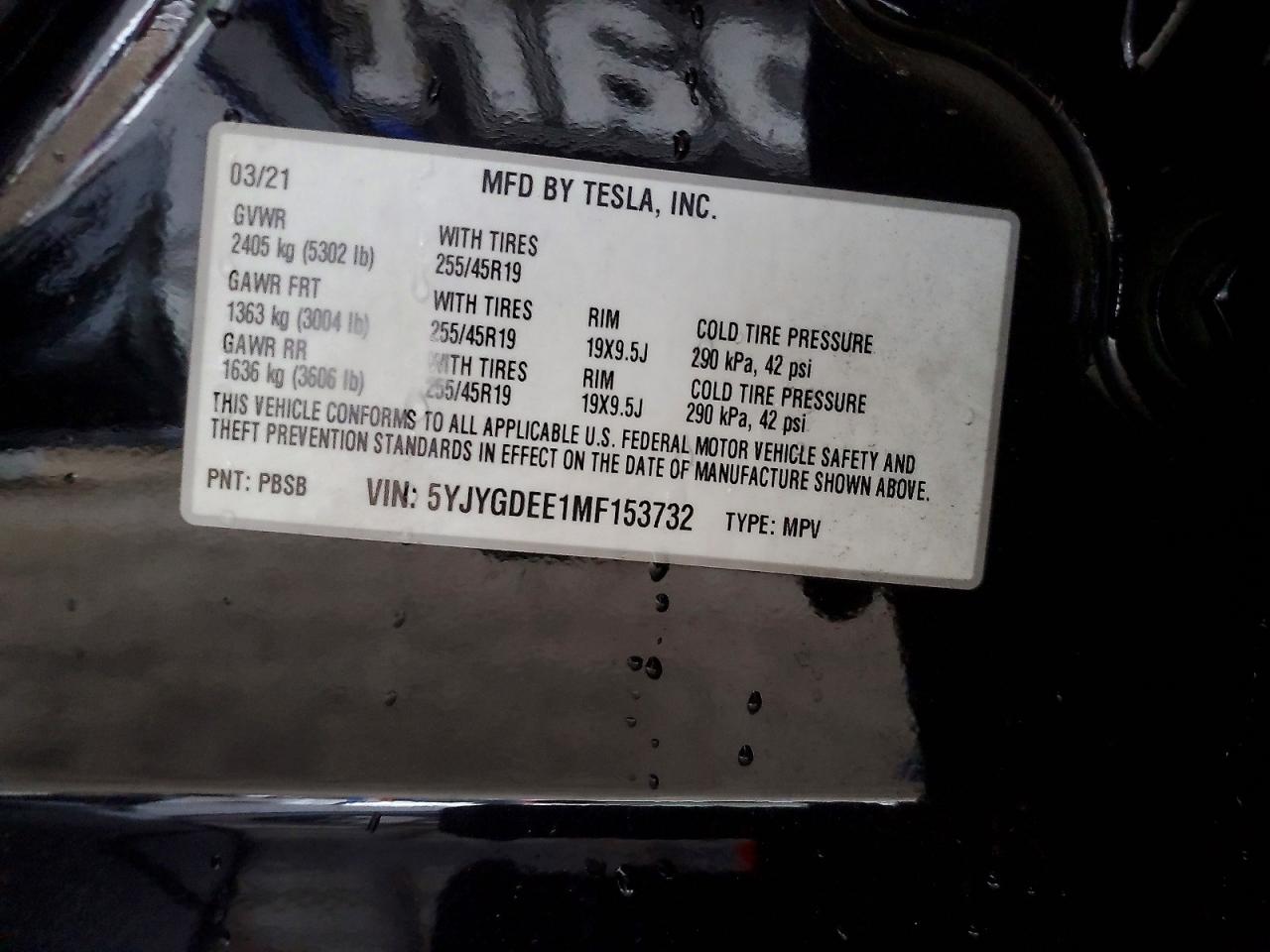 2021 TESLA MODEL Y photo 13