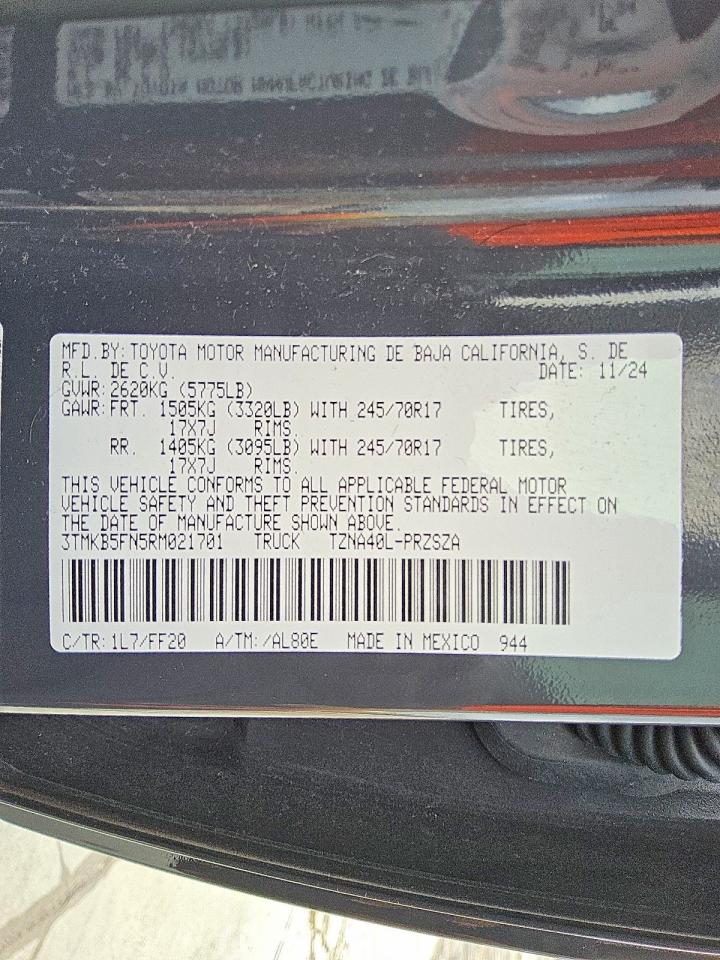 2024 TOYOTA TACOMA DOUBLE CAB photo 12