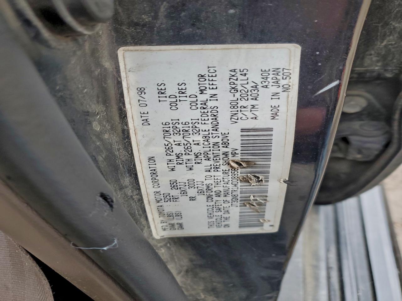 1998 TOYOTA 4RUNNER LIMITED photo 25