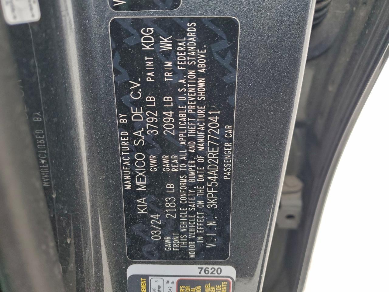 2024 KIA FORTE GT LINE photo 12