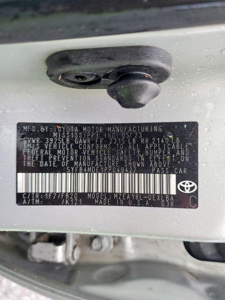 2023 TOYOTA COROLLA LE photo 13