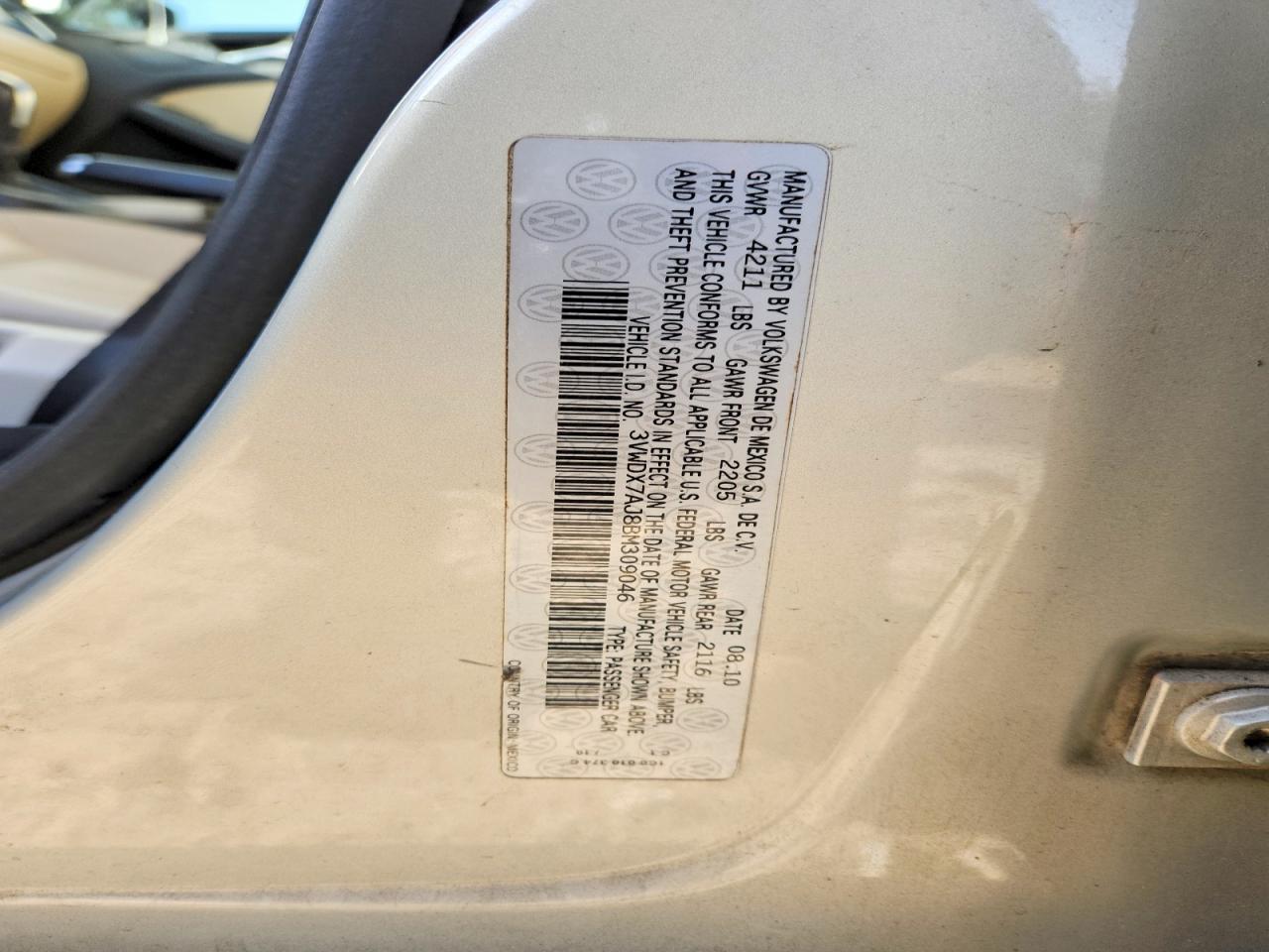 2011 VOLKSWAGEN JETTA SE photo 12