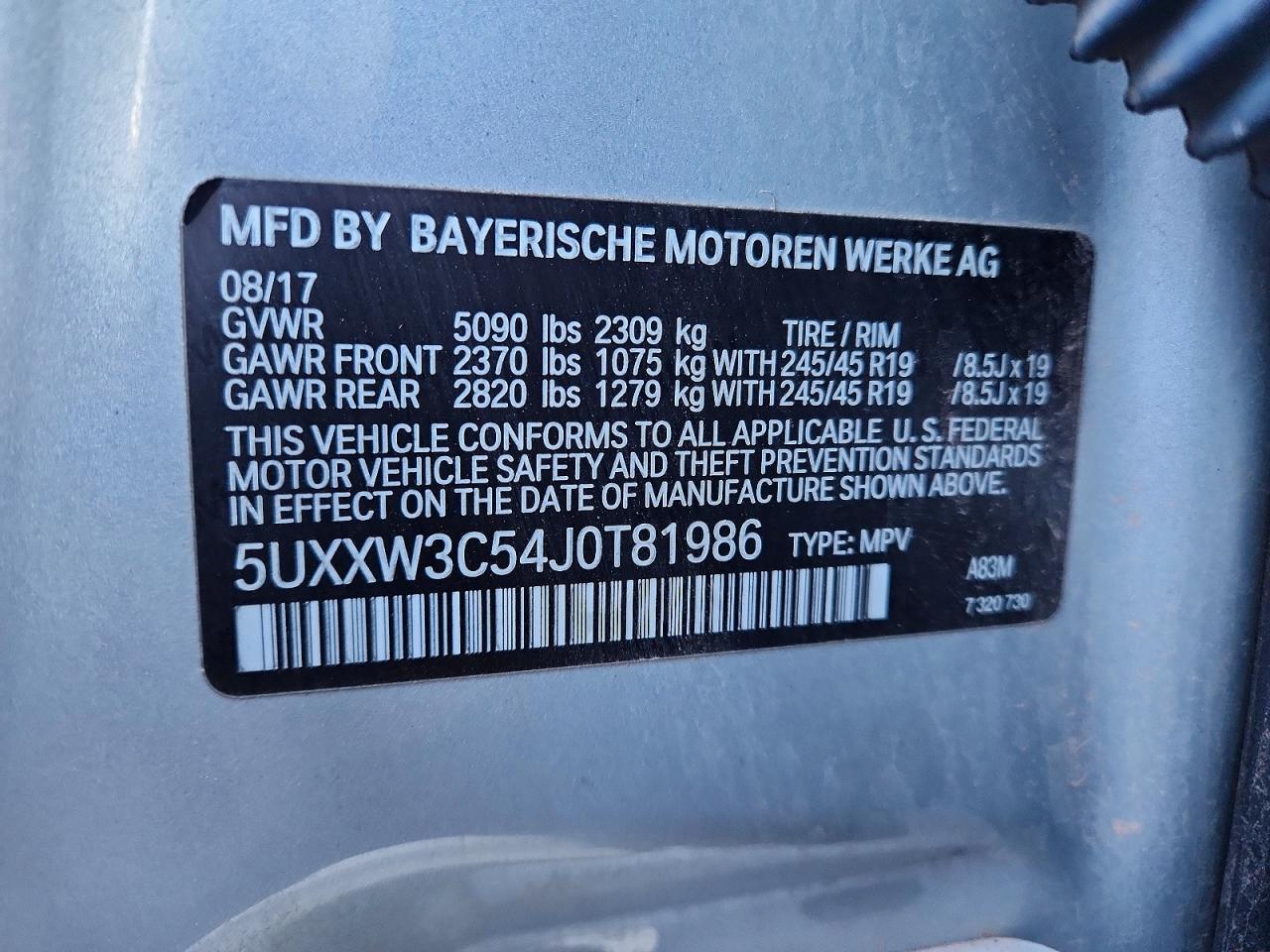 2018 BMW X4 XDRIVE28I photo 13