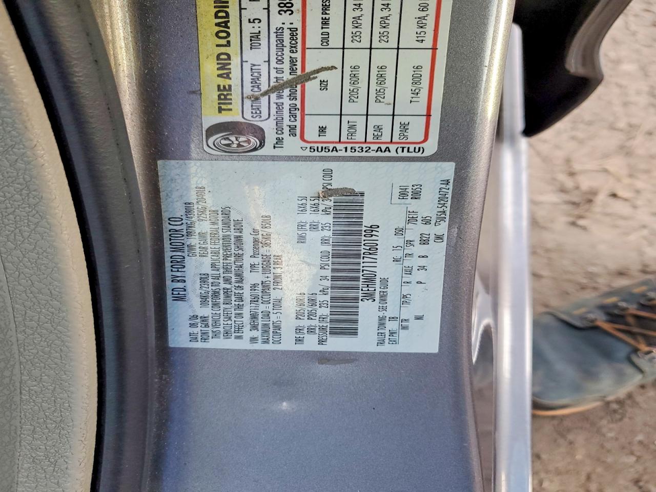 2007 MERCURY MILAN photo 34