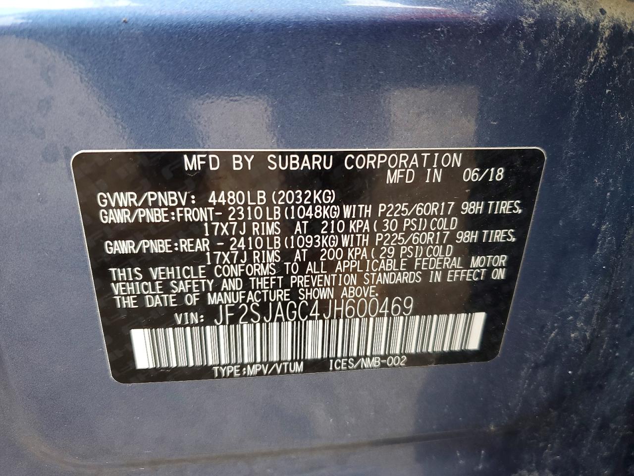 2018 SUBARU FORESTER 2.5I PREMIUM photo 13