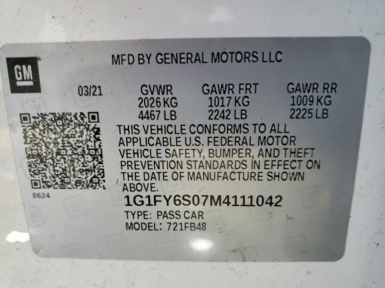 2021 CHEVROLET BOLT EV LT photo 12