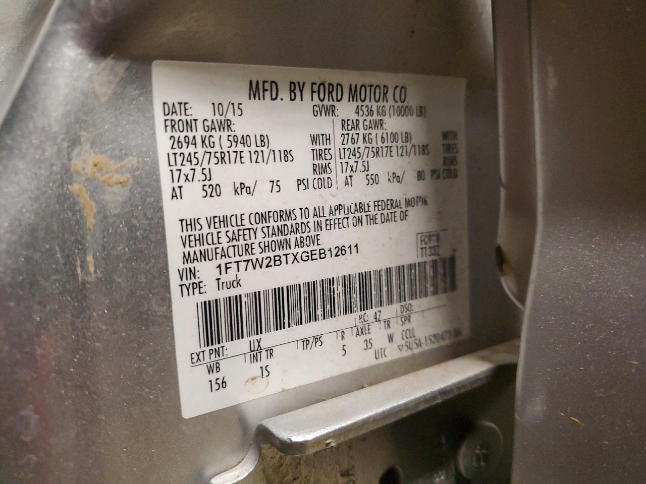 2016 FORD F250 SUPER DUTY photo 12