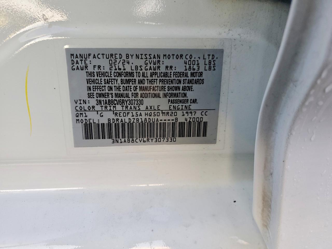 2024 NISSAN SENTRA SV photo 12
