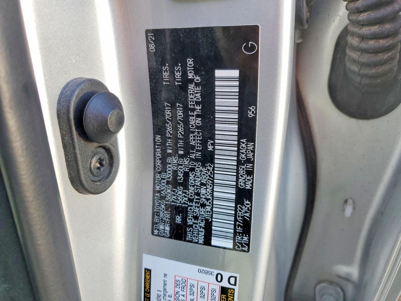 2022 TOYOTA 4RUNNER SR5/SR5 PREMIUM photo 13