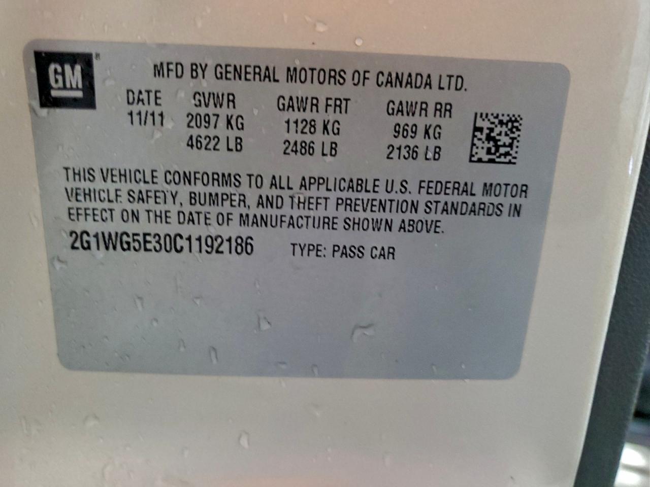 2012 CHEVROLET IMPALA LT photo 23