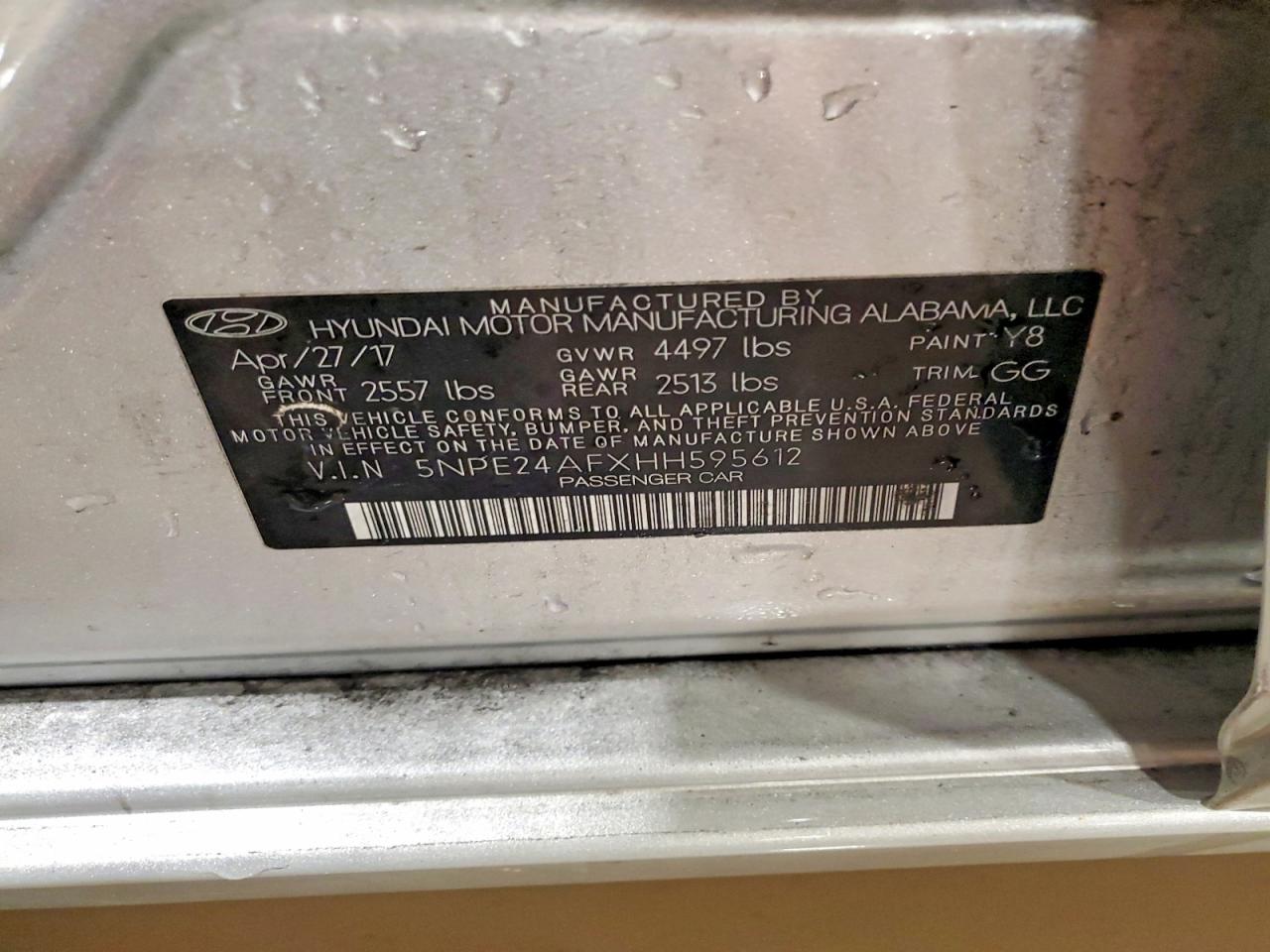 2017 HYUNDAI SONATA SE photo 23
