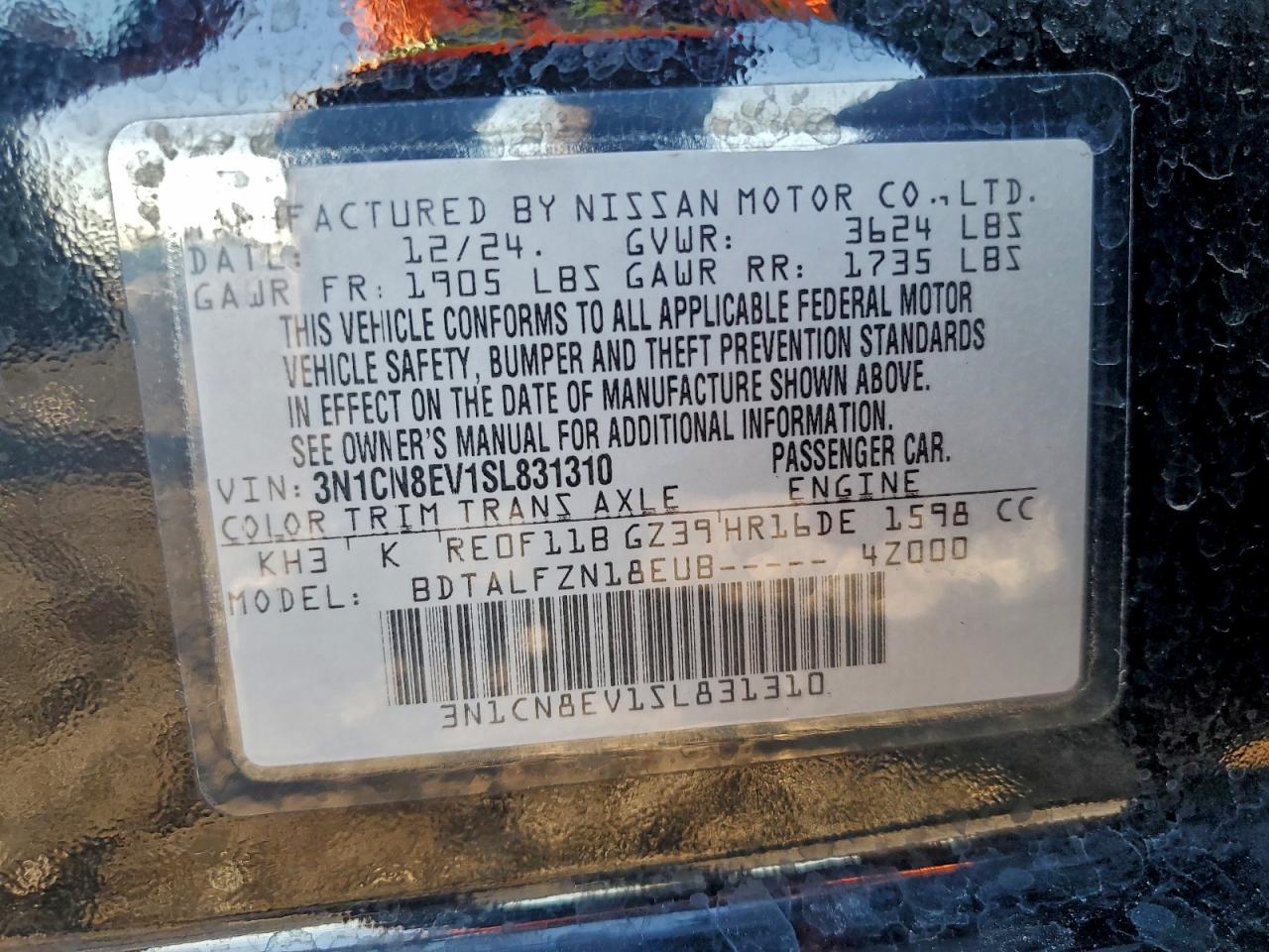 2025 NISSAN VERSA SV photo 25