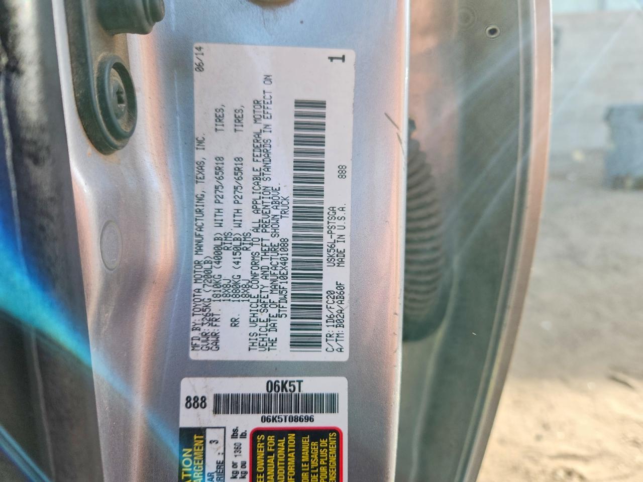 2014 TOYOTA TUNDRA CREWMAX SR5 photo 12